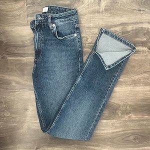 Zara split hem jean